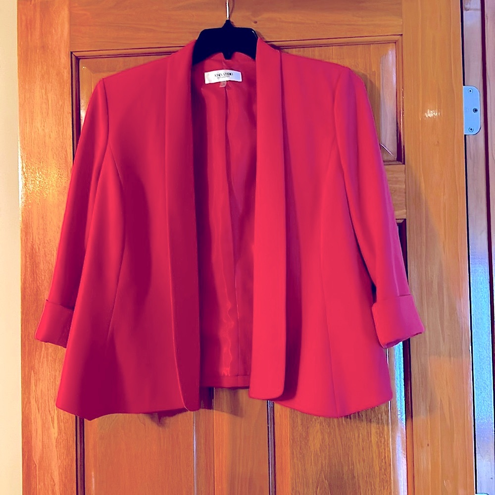 Orange blazer